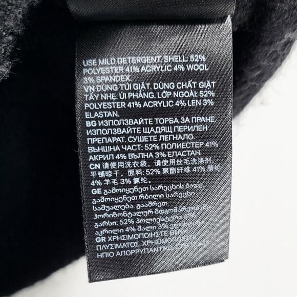 H&M Black Wool Blend Rhinestone Button Embellished Collared Sweater Women's XS - Picture 6 of 8